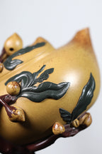 蒋艺华·非遗紫砂巅峰重器《圣桃壶》——原矿优质黄金段泥·300cc ——中国传统陶瓷艺术大师·蒋艺华 制