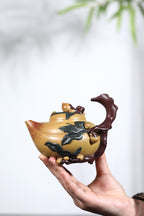 蒋艺华·非遗紫砂巅峰重器《圣桃壶》——原矿优质黄金段泥·300cc ——中国传统陶瓷艺术大师·蒋艺华 制