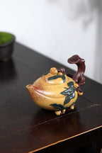 蒋艺华·非遗紫砂巅峰重器《圣桃壶》——原矿优质黄金段泥·300cc ——中国传统陶瓷艺术大师·蒋艺华 制