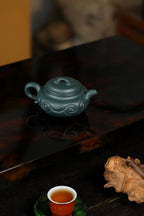 大生壶第四代嫡传·省大师范秀芳臻品《仿古如意壶》——优质九龄君子兰·110cc（入册款代表作）
