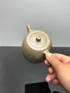 立之紫砂 礼藏至尊｜储立之大师传世典藏重器《高井栏壶》——原矿优质 蟹壳青·500cc