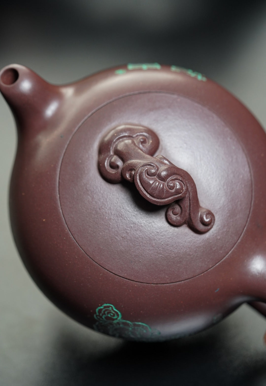 立之紫砂 礼藏至尊｜储立之大师传世典藏重器《芝钮如意四足壶》——原矿优质 紫茄泥·320cc