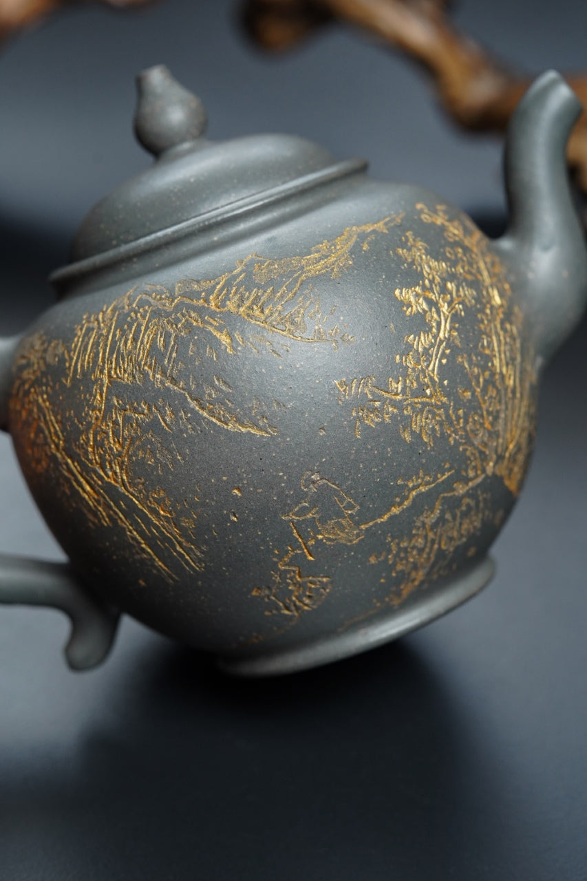 立之紫砂 礼藏至尊｜储立之大师传世典藏重器《高灯壶》——优质 雪花青·400cc ——江苏省工艺美术大师·储立之 之作