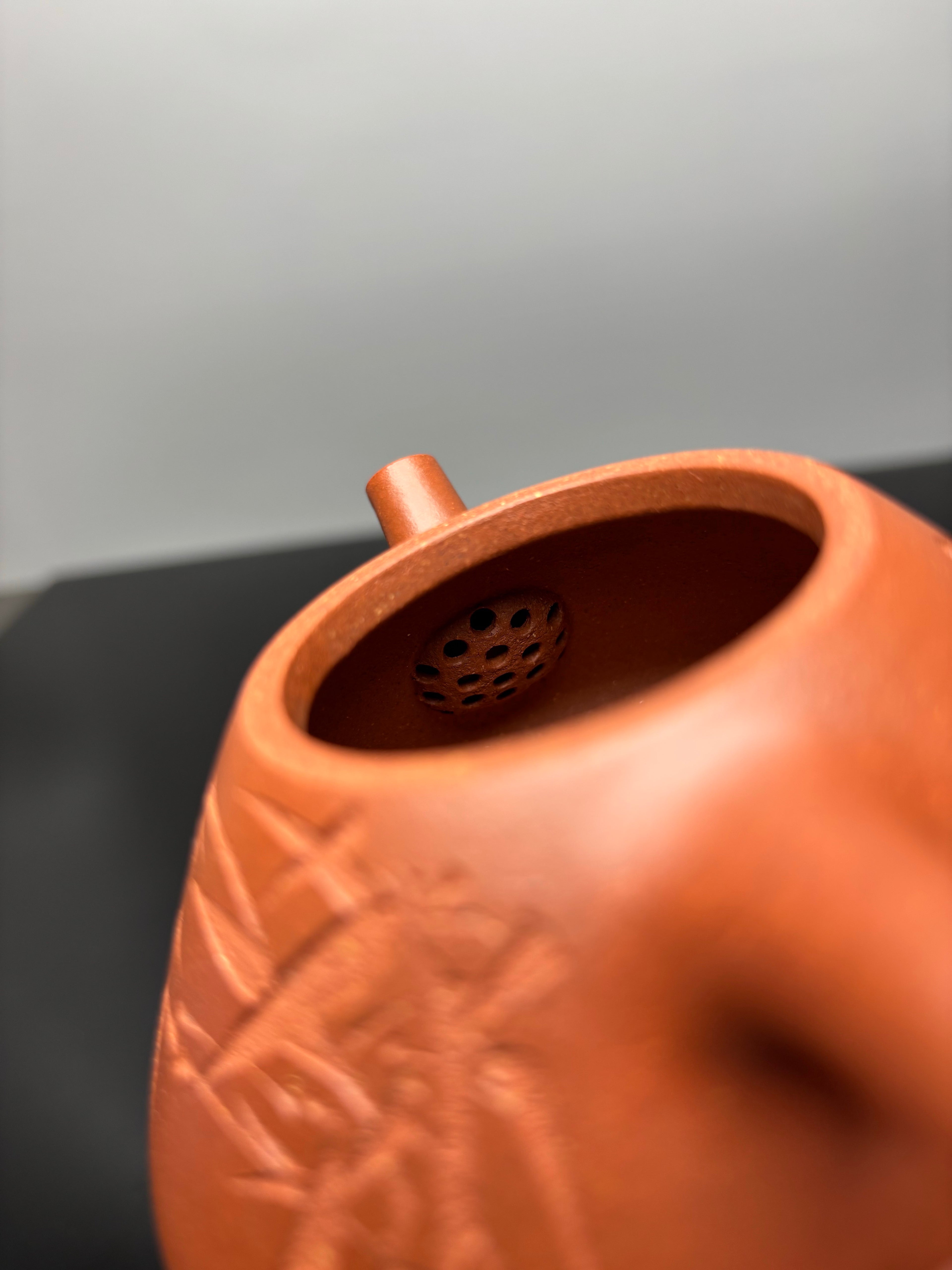 范泽锋高徒·省大师邱爽制·国大师邱玉林装饰【子冶石瓢】——原矿优质纯砂降坡泥 220cc