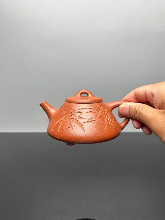 范泽锋高徒·省大师邱爽制·国大师邱玉林装饰【子冶石瓢】——原矿优质纯砂降坡泥 220cc
