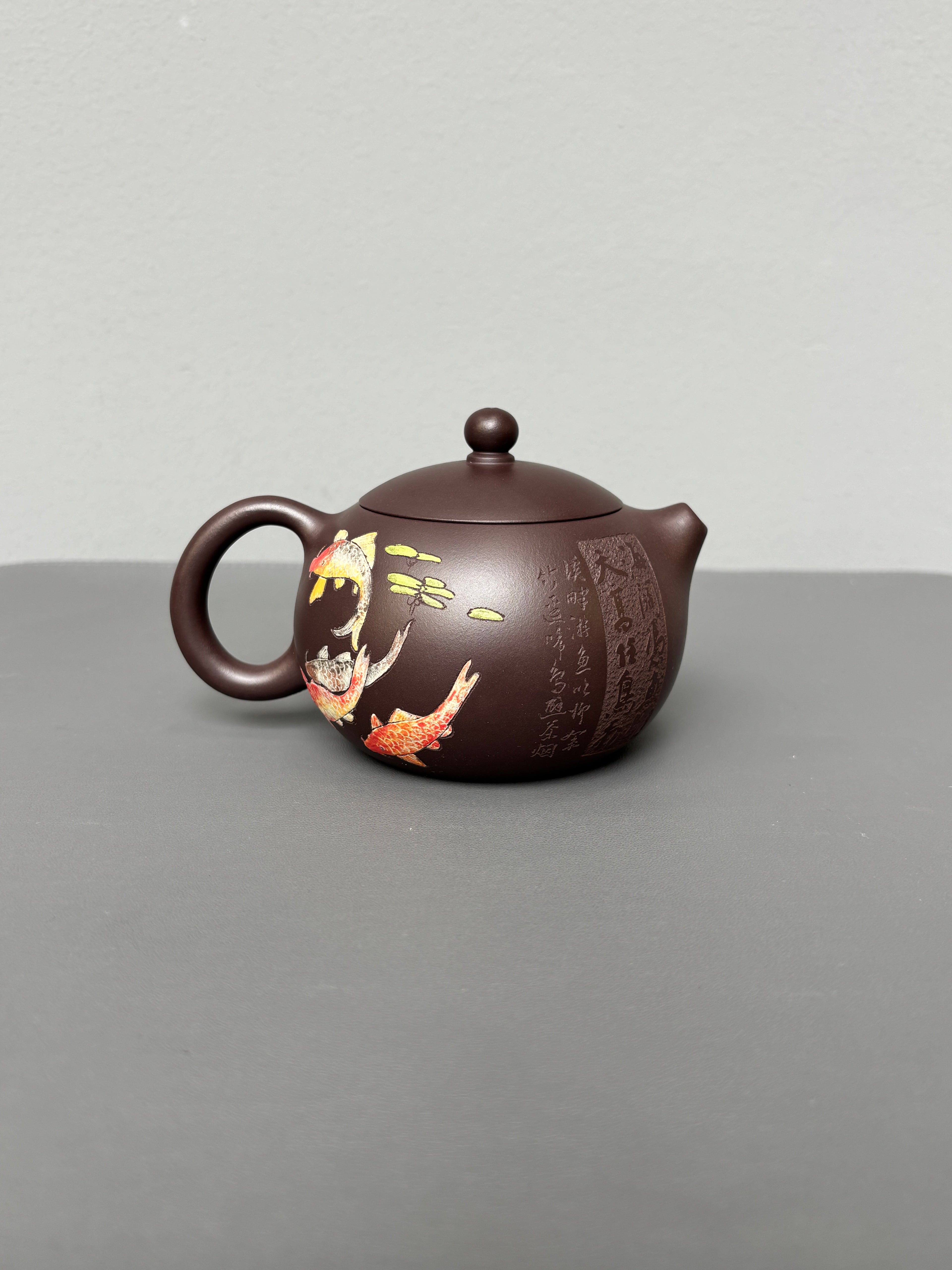范泽锋高徒·邱爽紫砂潜力重器《西施壶》——原矿优质老紫泥·280cc ——江苏省级大师·邱爽 亲制 ——国大师·邱玉林装饰