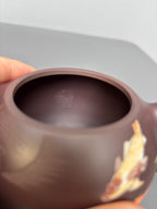 范泽锋高徒·邱爽紫砂潜力重器《西施壶》——原矿优质老紫泥·280cc ——江苏省级大师·邱爽 亲制 ——国大师·邱玉林装饰