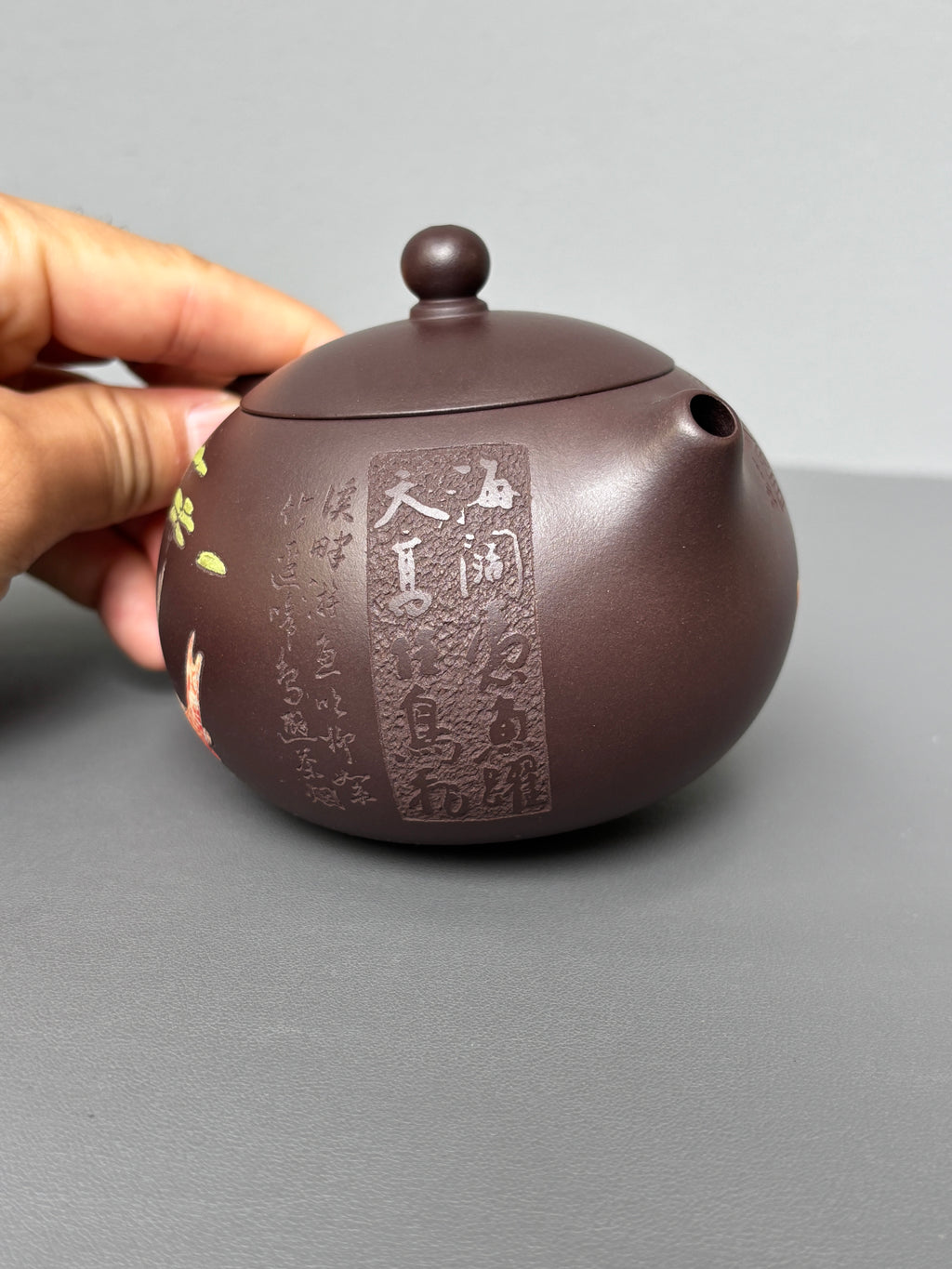 范泽锋高徒·邱爽紫砂潜力重器《西施壶》——原矿优质老紫泥·280cc ——江苏省级大师·邱爽 亲制 ——国大师·邱玉林装饰