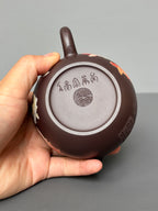 范泽锋高徒·邱爽紫砂潜力重器《西施壶》——原矿优质老紫泥·280cc ——江苏省级大师·邱爽 亲制 ——国大师·邱玉林装饰