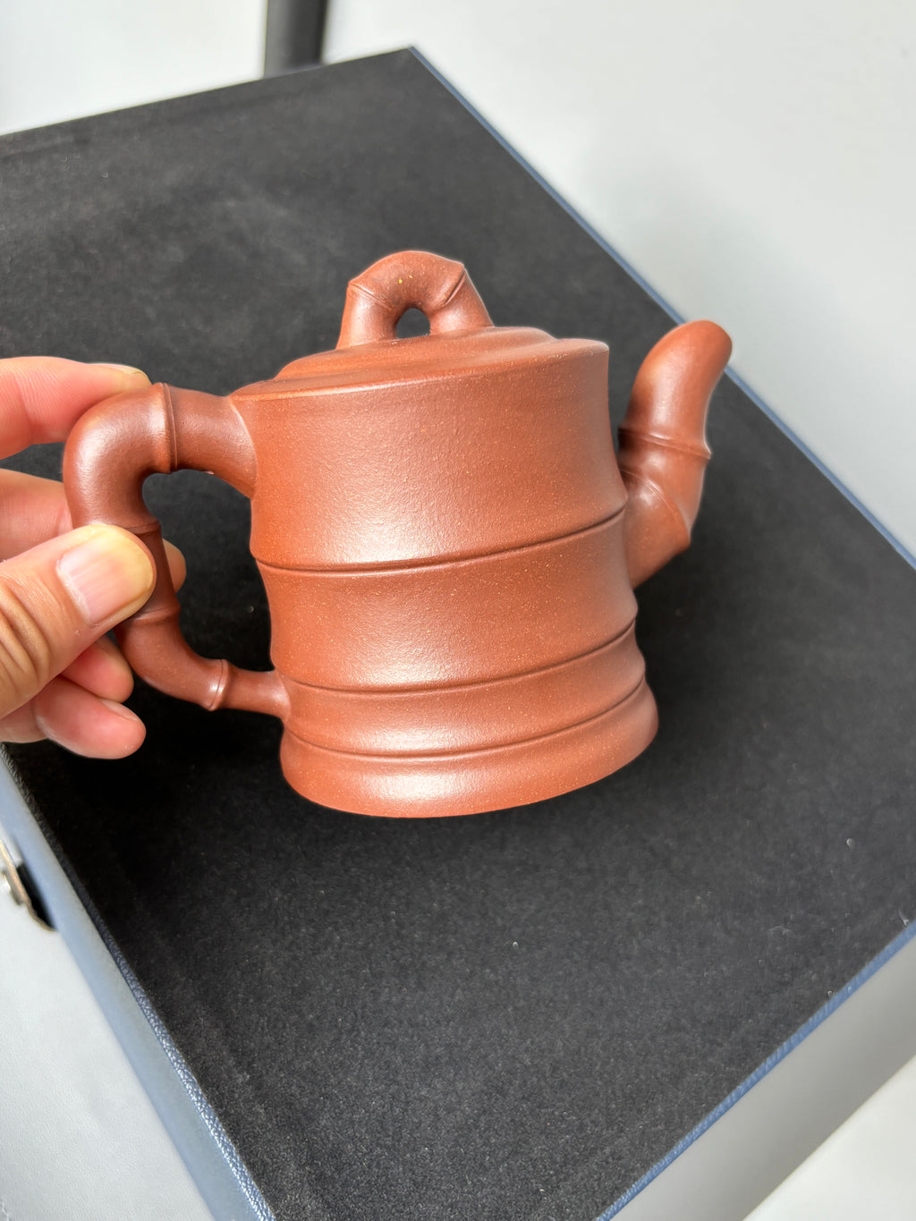 范泽锋高徒·邱爽紫砂潜力重器《节节高升壶》——原矿优质底槽清·230cc ——江苏省级大师·邱爽 亲制