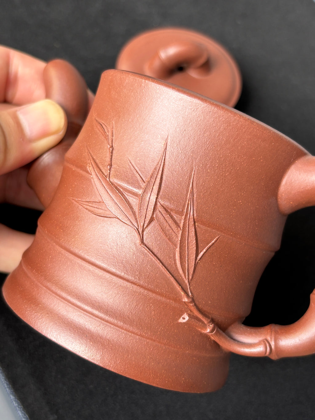 范泽锋高徒·邱爽紫砂潜力重器《节节高升壶》——原矿优质底槽清·230cc ——江苏省级大师·邱爽 亲制