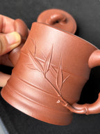 范泽锋高徒·邱爽紫砂潜力重器《节节高升壶》——原矿优质底槽清·230cc ——江苏省级大师·邱爽 亲制