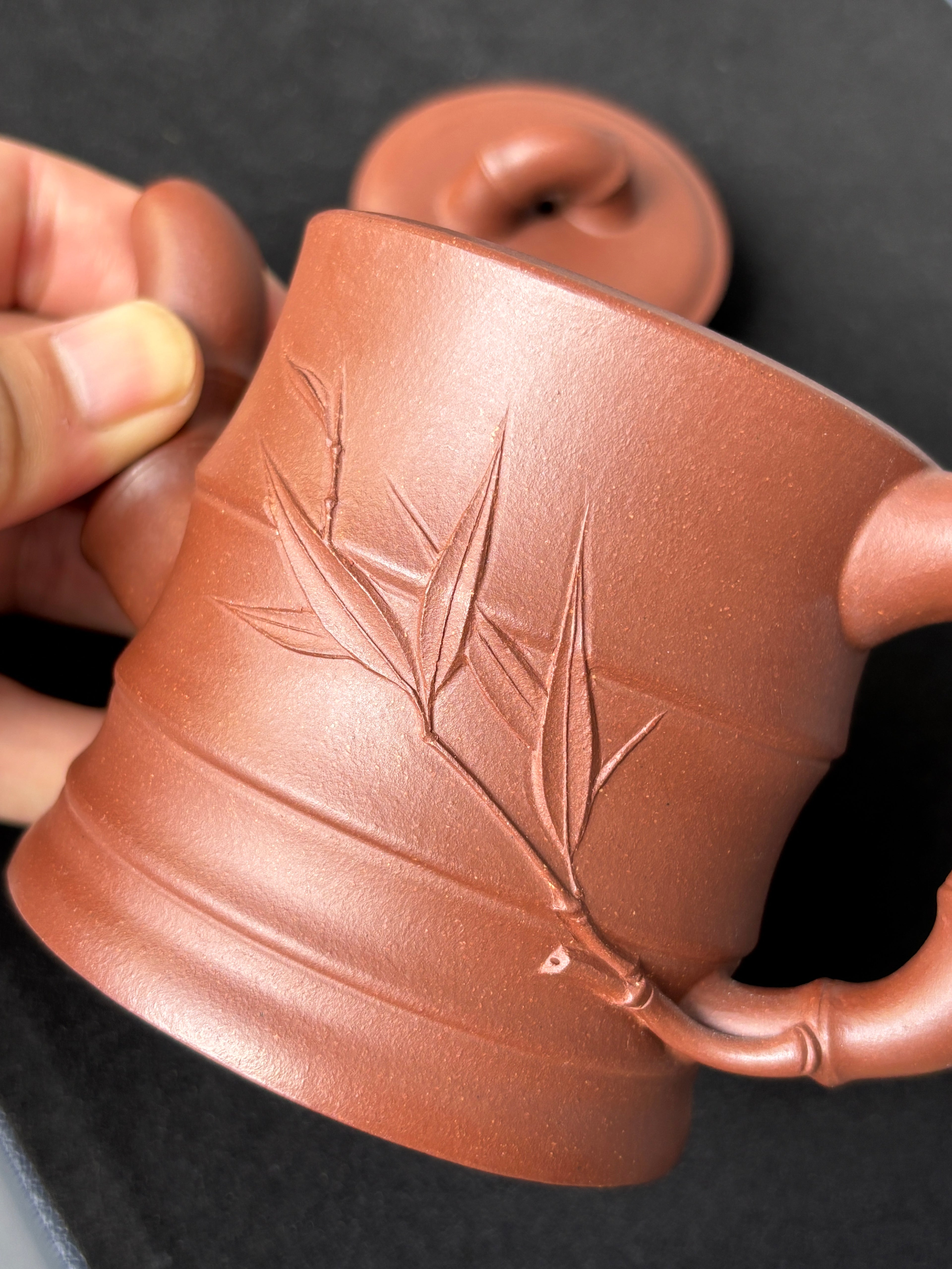范泽锋高徒·邱爽紫砂潜力重器《节节高升壶》——原矿优质底槽清·230cc ——江苏省级大师·邱爽 亲制