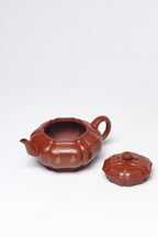 紫砂臻品·礼藏首选｜周建春大师扛鼎之作《筋纹传炉壶》——原矿优质朱泥·150cc