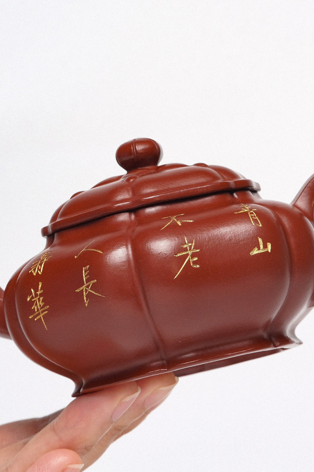紫砂臻品·礼藏首选｜周建春大师扛鼎之作《筋纹传炉壶》——原矿优质朱泥·150cc
