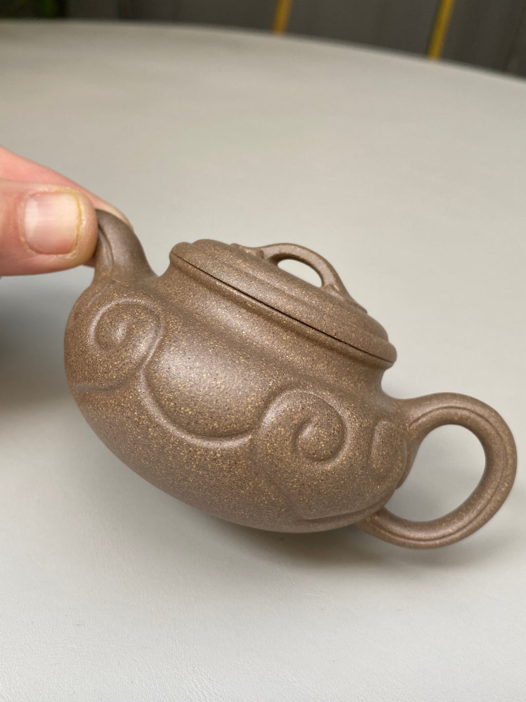 仿古如意壶｜实用小品茶器  ——原矿优质青段泥·120cc ——著名紫砂艺人 路遥 精制