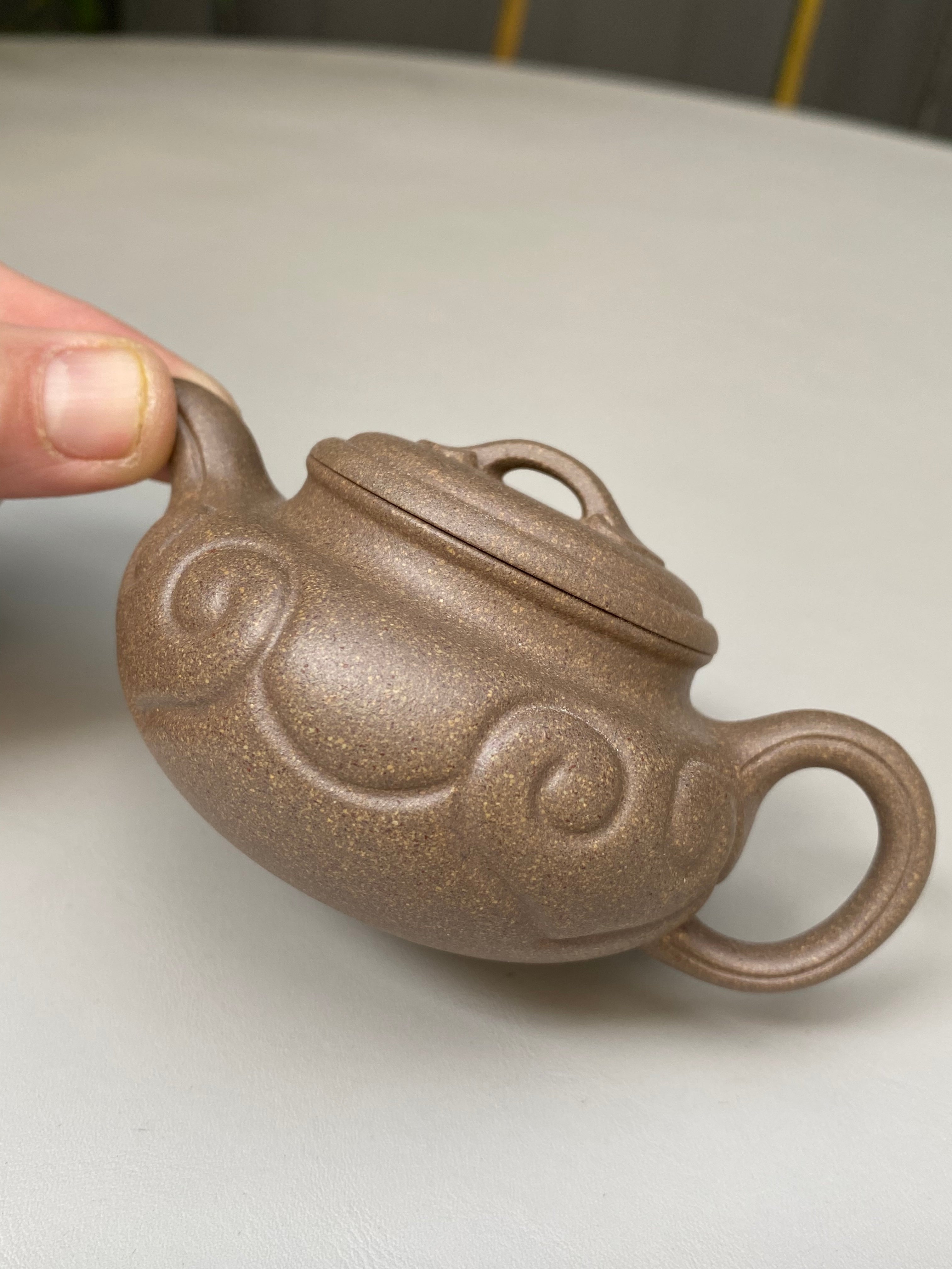 仿古如意壶｜实用小品茶器  ——原矿优质青段泥·120cc ——著名紫砂艺人 路遥 精制
