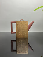 紫砂业界天花板·李金强亲绘稀世孤品【砖方壶·志存高远】原矿优质底槽清·500cc方壶纳尽山河阔，虎绘凌云志气雄。