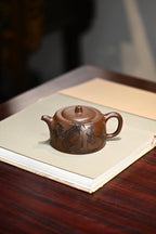 井栏·全手工/正高工许学芳作品/容量380cc/一厂紫泥 壶身线条体现出平和清净，无为之韵