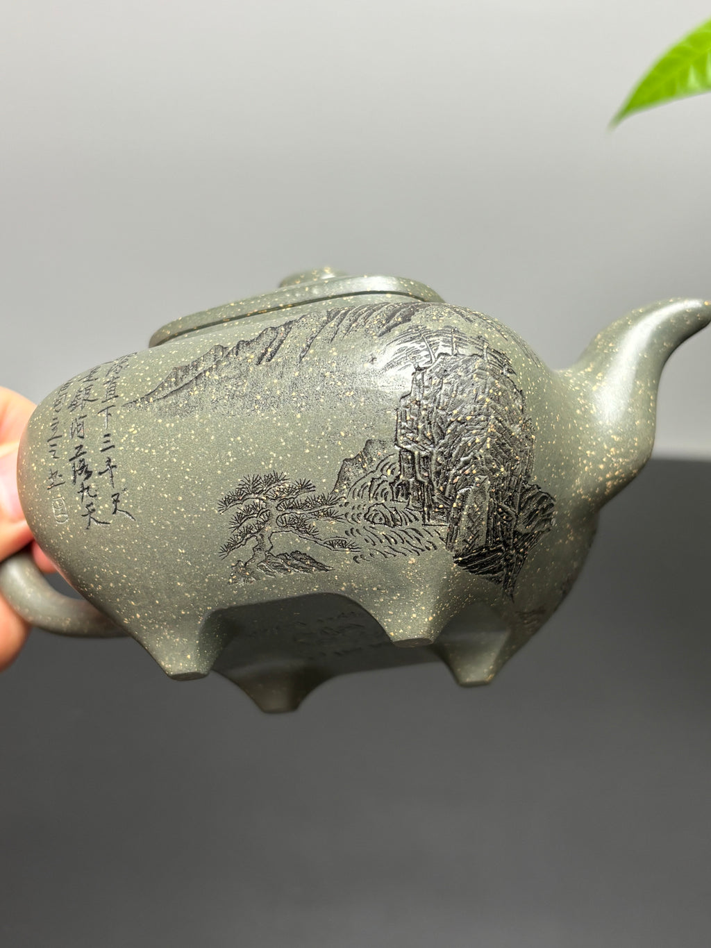储立之大师传世典藏重器 十大名山《传炉壶》庐山 ——优质雪花青·260cc ——江苏省工艺美术大师·储立之 之作