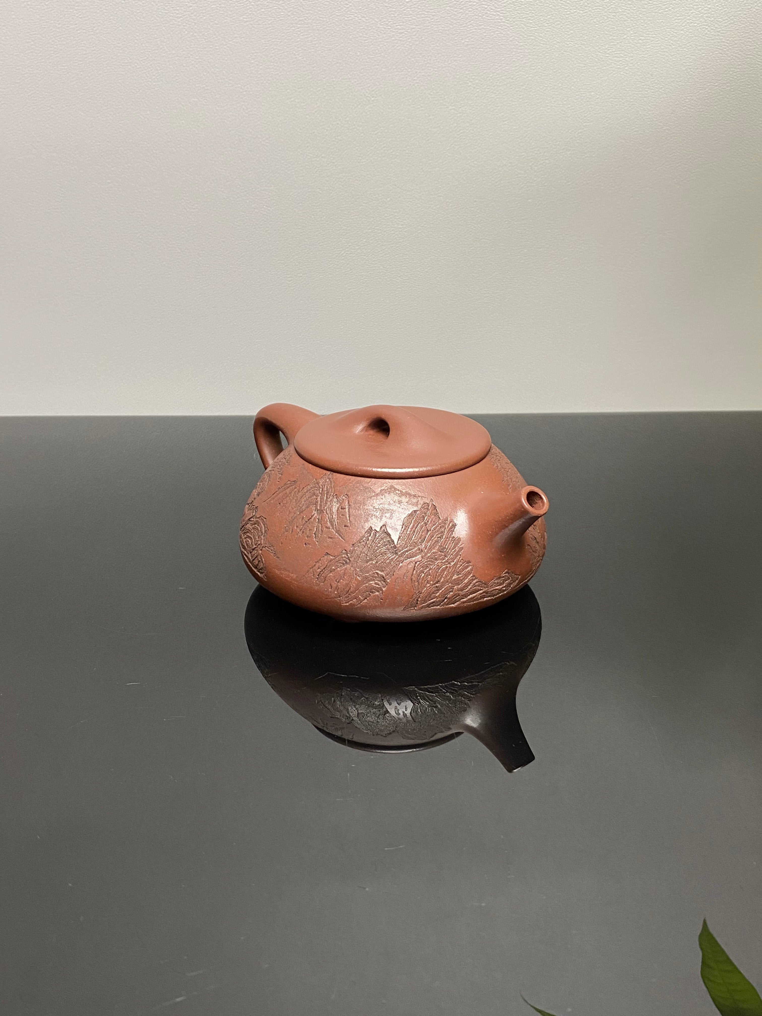 储立之大师传世典藏重器 十大名山《景舟石瓢》黄山 ——原矿优质 底槽清.220cc ——江苏省工艺美术大师·储立之 之作