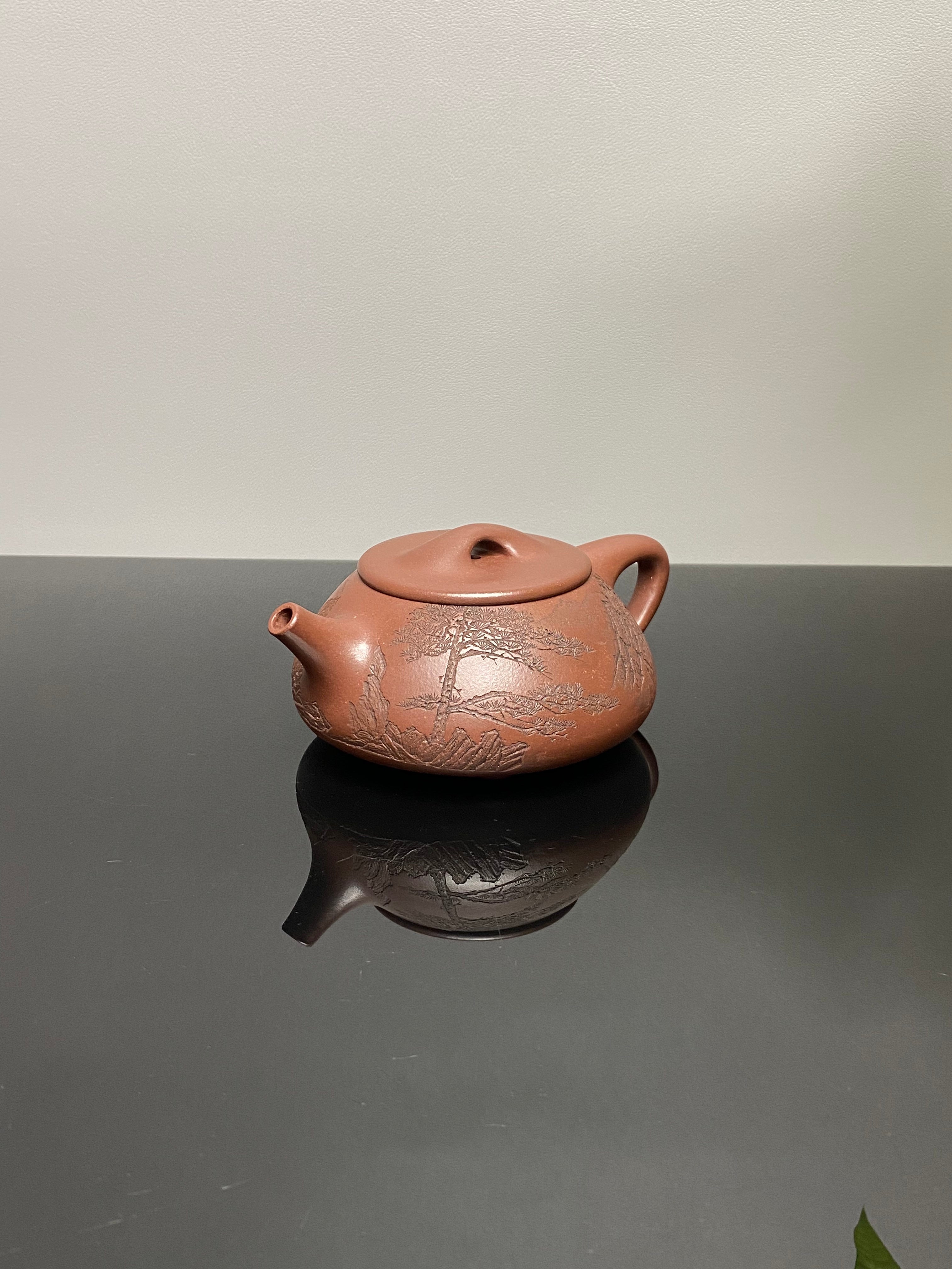 储立之大师传世典藏重器 十大名山《景舟石瓢》黄山 ——原矿优质 底槽清.220cc ——江苏省工艺美术大师·储立之 之作