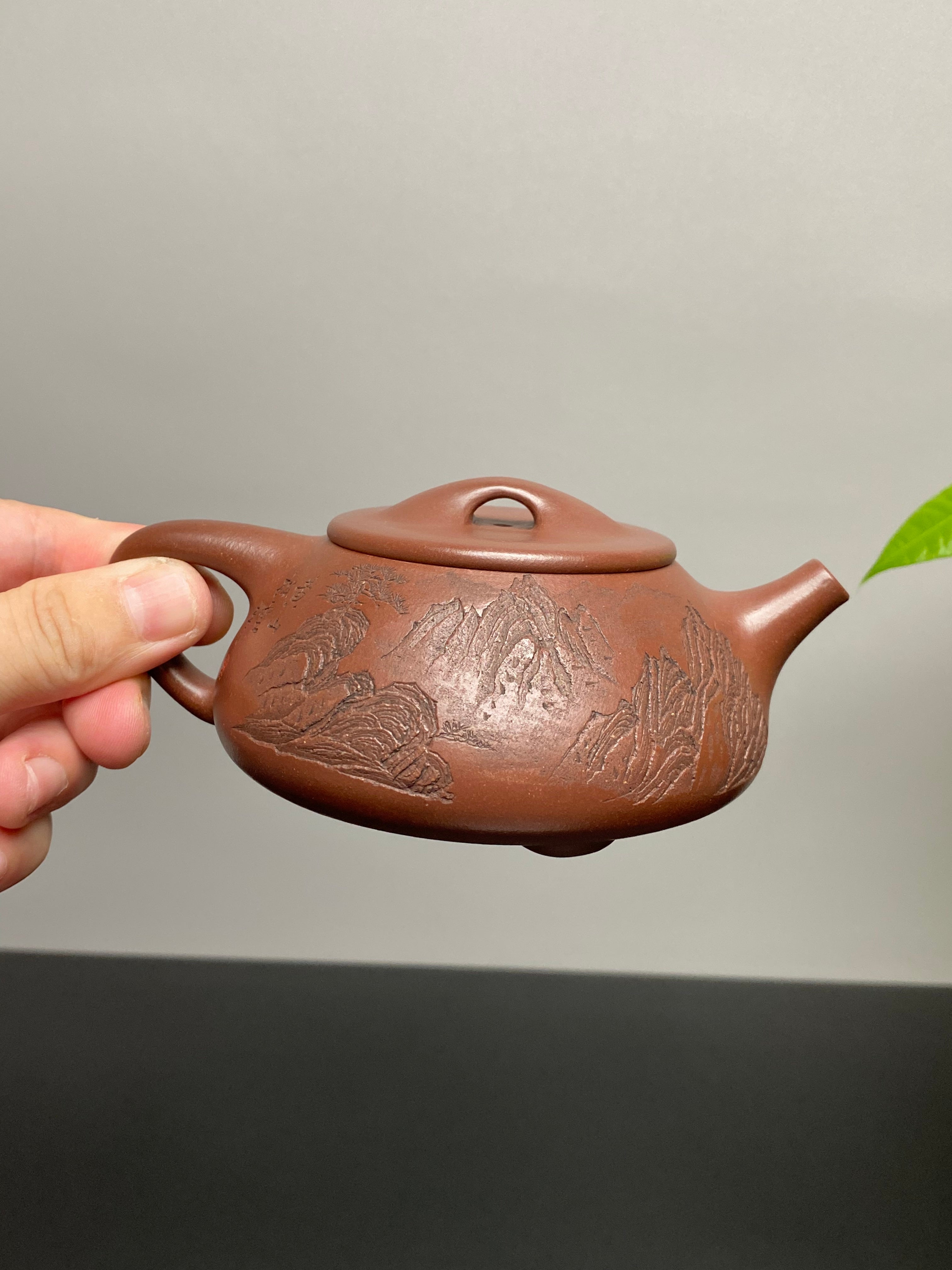 储立之大师传世典藏重器 十大名山《景舟石瓢》黄山 ——原矿优质 底槽清.220cc ——江苏省工艺美术大师·储立之 之作