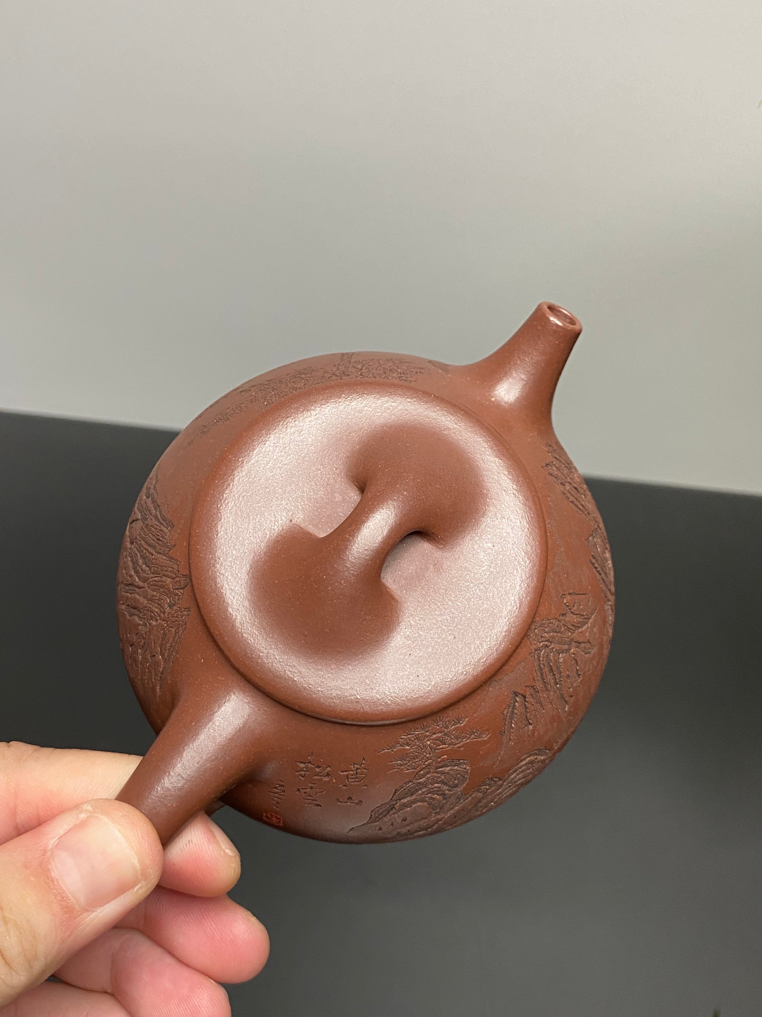 储立之大师传世典藏重器 十大名山《景舟石瓢》黄山 ——原矿优质 底槽清.220cc ——江苏省工艺美术大师·储立之 之作