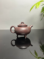 国大师 顾绍培➕省大师 储立之合作限量款——原矿优质高温紫茄泥·350cc ——江苏省工艺美术大师·储立之·制 ——中国工艺美术大师 顾绍培·装饰