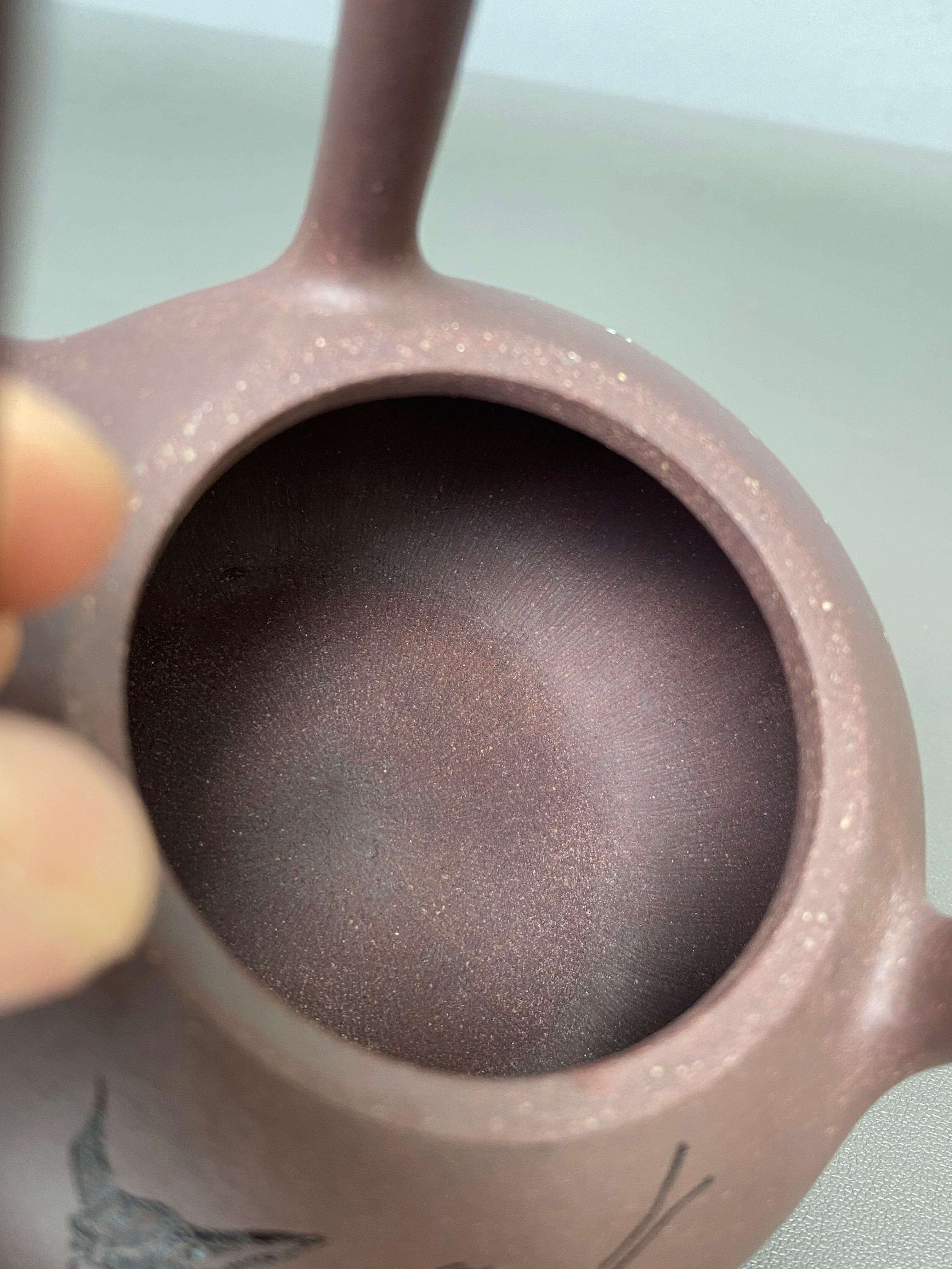 紫砂界彩刻山水标杆·李峰臻品《东坡提梁壶》礼藏双绝 传世重器！  ——原矿优质紫泥·260cc ——著名紫砂彩刻艺术家·李峰亲工