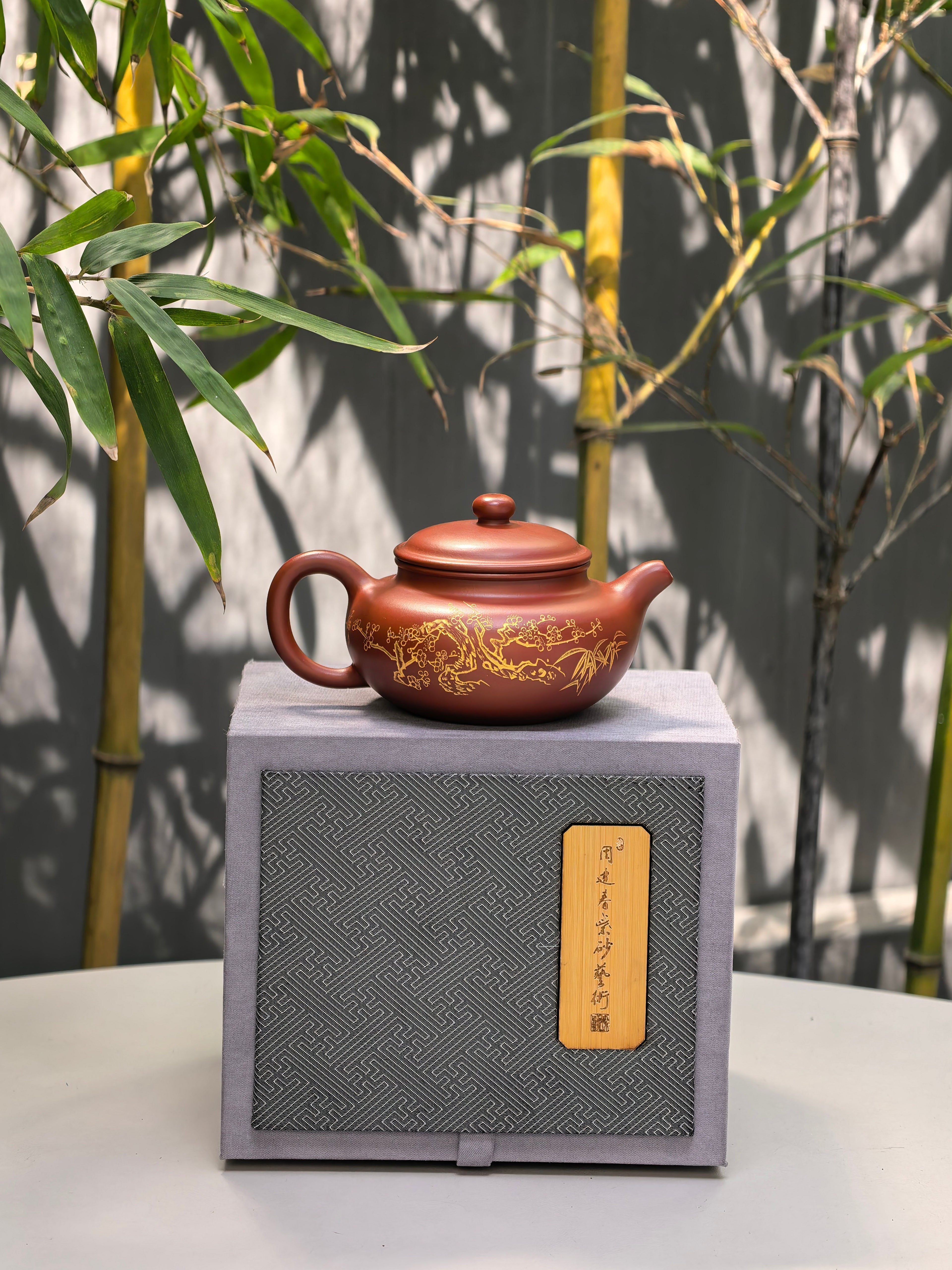 周建春大师扛鼎之作《仿古壶》——原矿优质大红袍·160cc ——正高级工艺美术师·周建春·制