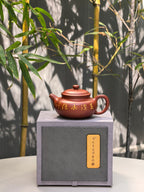 周建春大师扛鼎之作《仿古壶》——原矿优质大红袍·160cc ——正高级工艺美术师·周建春·制