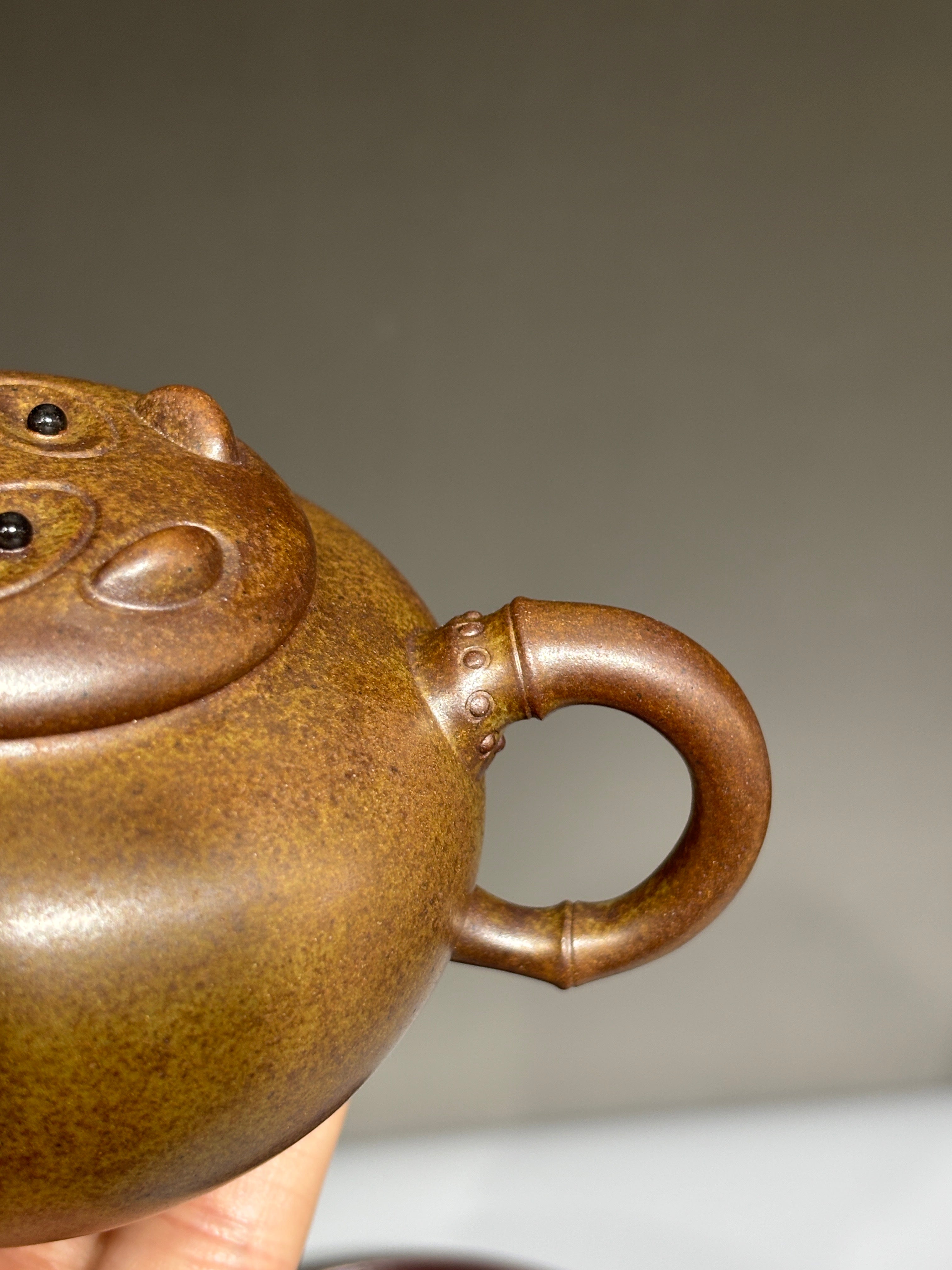 窑宝级柴烧《熊猫壶》精致有趣小重器！ ——原矿黄金段柴烧·180cc ——实力派陶艺家·周满星
