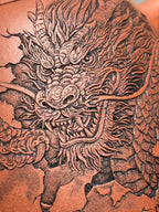 杨喜雨大师顶流臻品《秦权壶》龙——原矿优质底槽清·260cc ——紫砂刻绘全能艺术名家·杨喜雨 亲工