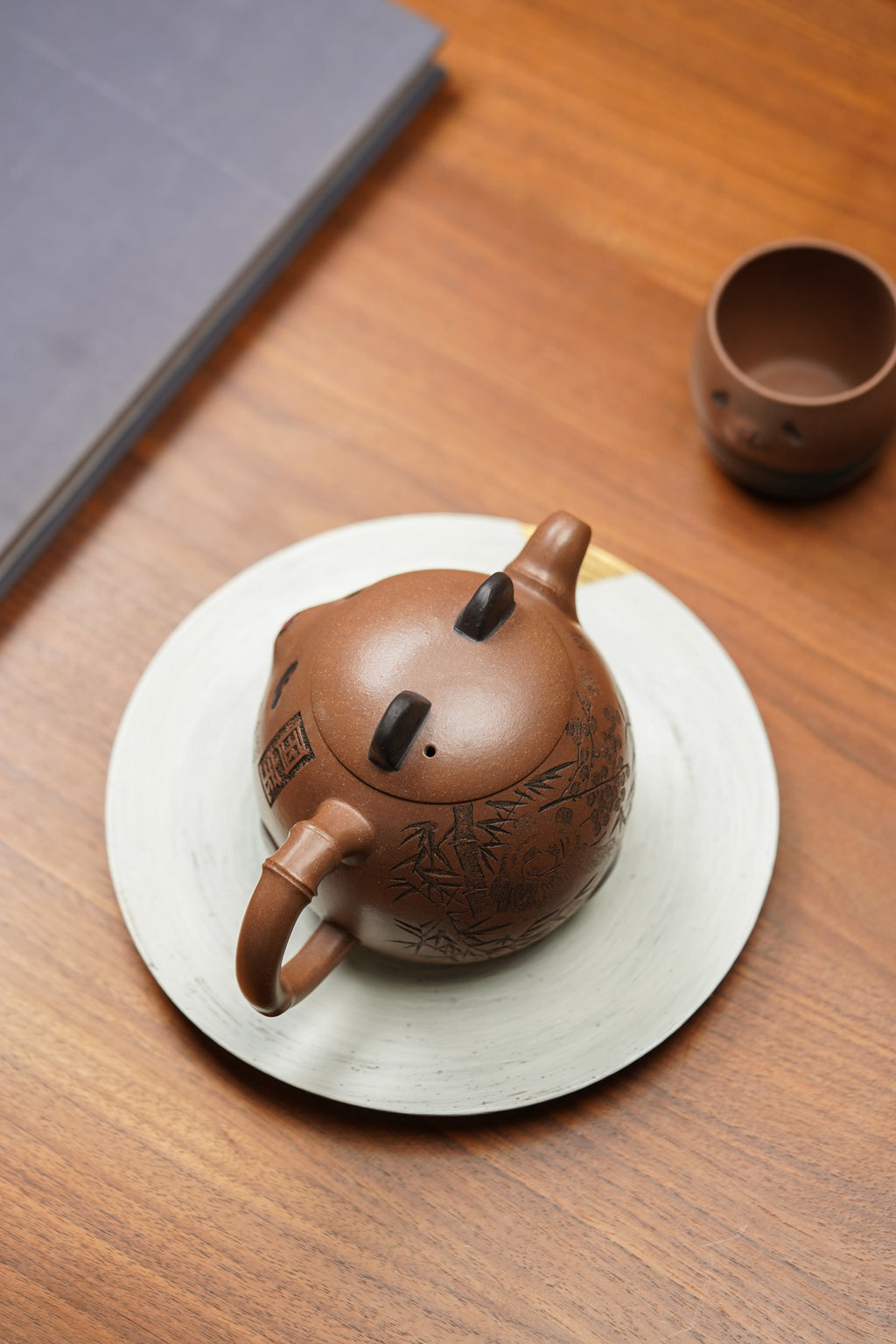 双国大师李昌鸿臻品《熊猫套组》收藏送礼皆宜重器！原矿优质李氏沉香泥·480cc