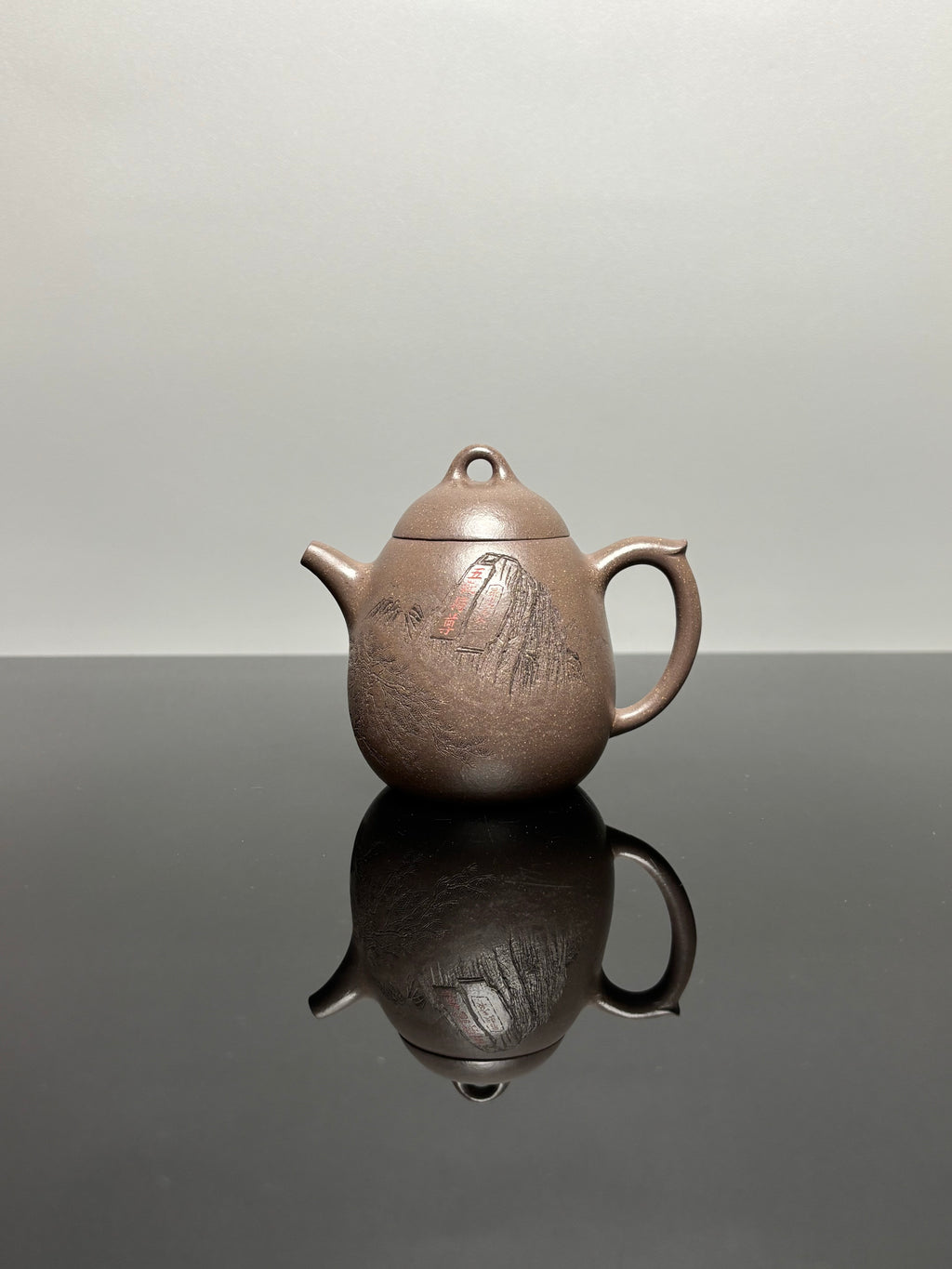 储立之大师传世典藏重器 十大名山《立之秦权壶》泰山——原矿优质梨皮清灰泥·180cc ——江苏省工艺美术大师·储立之 之作