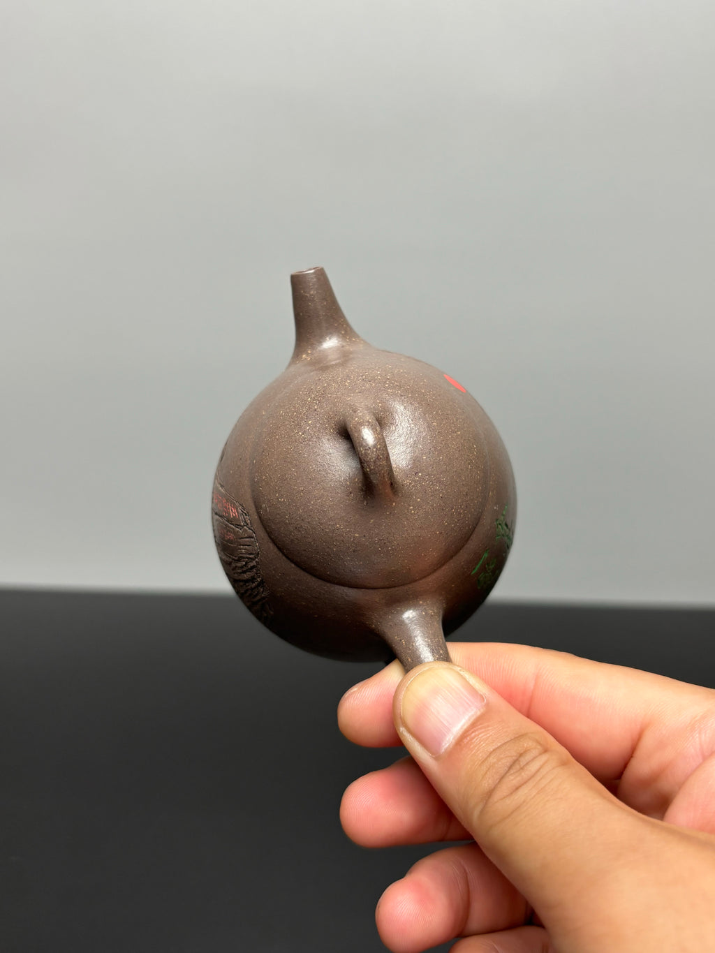 储立之大师传世典藏重器 十大名山《立之秦权壶》泰山——原矿优质梨皮清灰泥·180cc ——江苏省工艺美术大师·储立之 之作