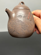 储立之大师传世典藏重器 十大名山《立之秦权壶》泰山——原矿优质梨皮清灰泥·180cc ——江苏省工艺美术大师·储立之 之作