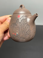 储立之大师传世典藏重器 十大名山《立之秦权壶》泰山——原矿优质梨皮清灰泥·180cc ——江苏省工艺美术大师·储立之 之作