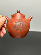 储立之大师传世典藏重器 十大名山《大彬橄榄·五台山壶》——原矿优质 储氏赤金砂·220cc ——江苏省工艺美术大师·储立之 之作 - ZishaTeapotChina