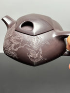 紫砂界80后方器巨匠巅峰臻品《六方牛盖壶》甄选原矿优质老紫泥·260cc，料工合一、品质顶级