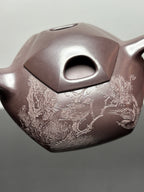 紫砂界80后方器巨匠巅峰臻品《六方牛盖壶》甄选原矿优质老紫泥·260cc，料工合一、品质顶级