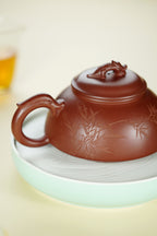 范大生嫡脉｜范秀芳制 范伟群装饰｜双省大师联诀紫砂臻品《龙行天下壶》  ——原矿优质龙血砂·580cc