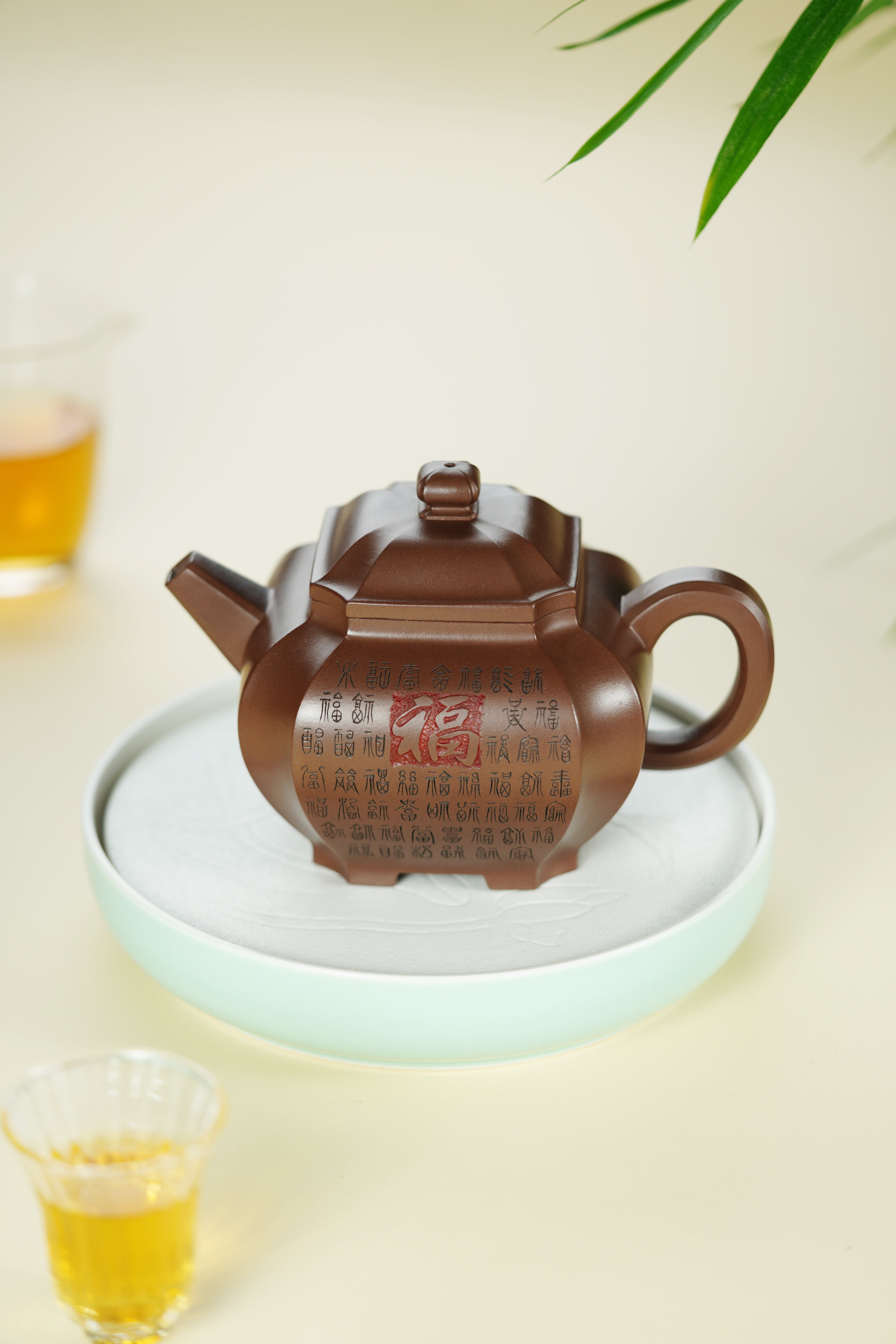 范大生嫡脉｜范秀芳制 范伟群装饰｜双省大师联诀紫砂臻品《八方来福壶》 ——原矿优质紫泥·580cc