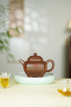 范大生嫡脉｜范秀芳制 范伟群装饰｜双省大师联诀紫砂臻品《八方来福壶》 ——原矿优质紫泥·580cc
