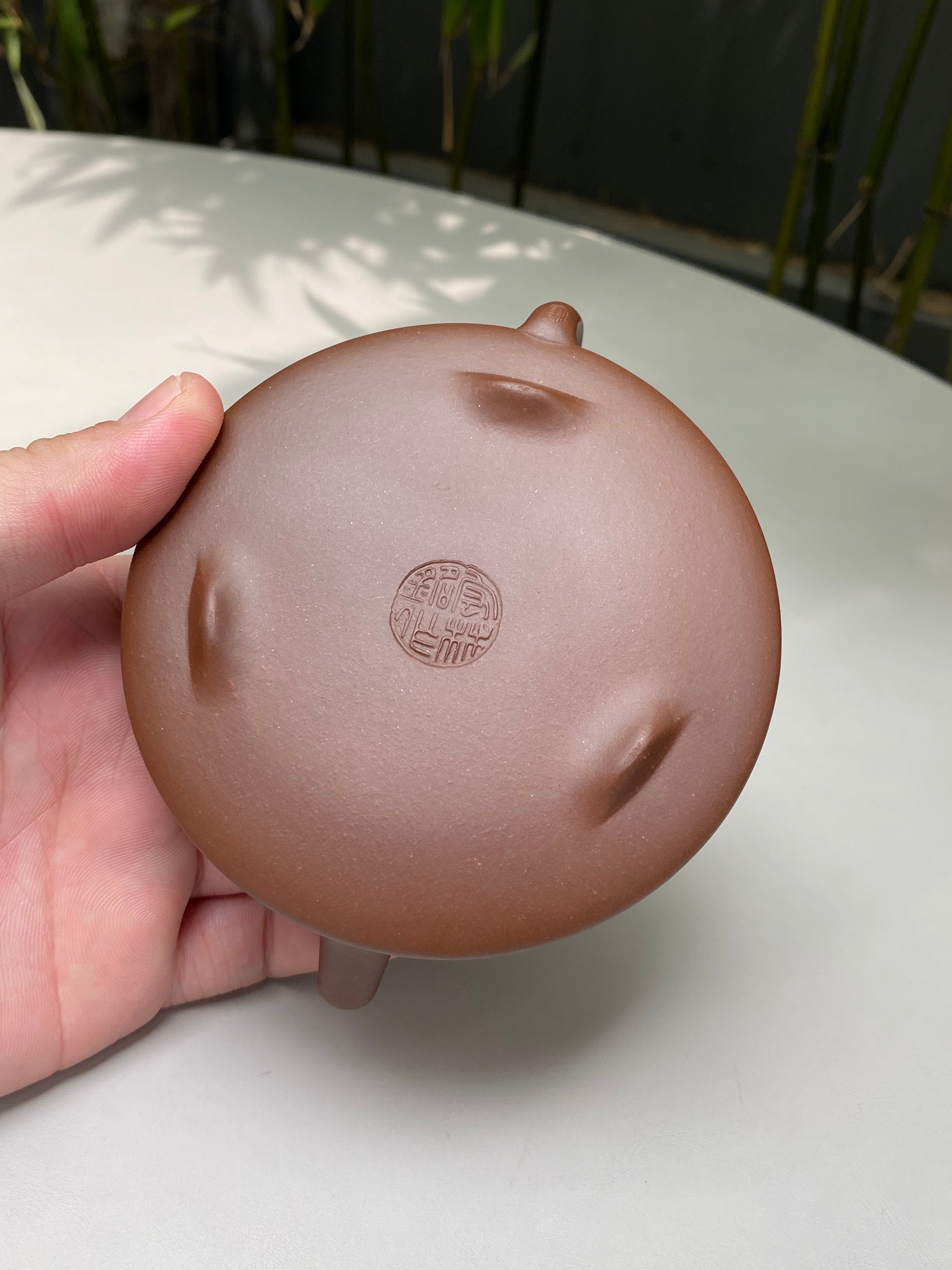 宏林山水·礼藏尊荣｜陈宏林大师传世巅峰臻品【合瓢】——原矿优质底槽清·110cc ——紫砂山水陶刻天花板·陈宏林亲工