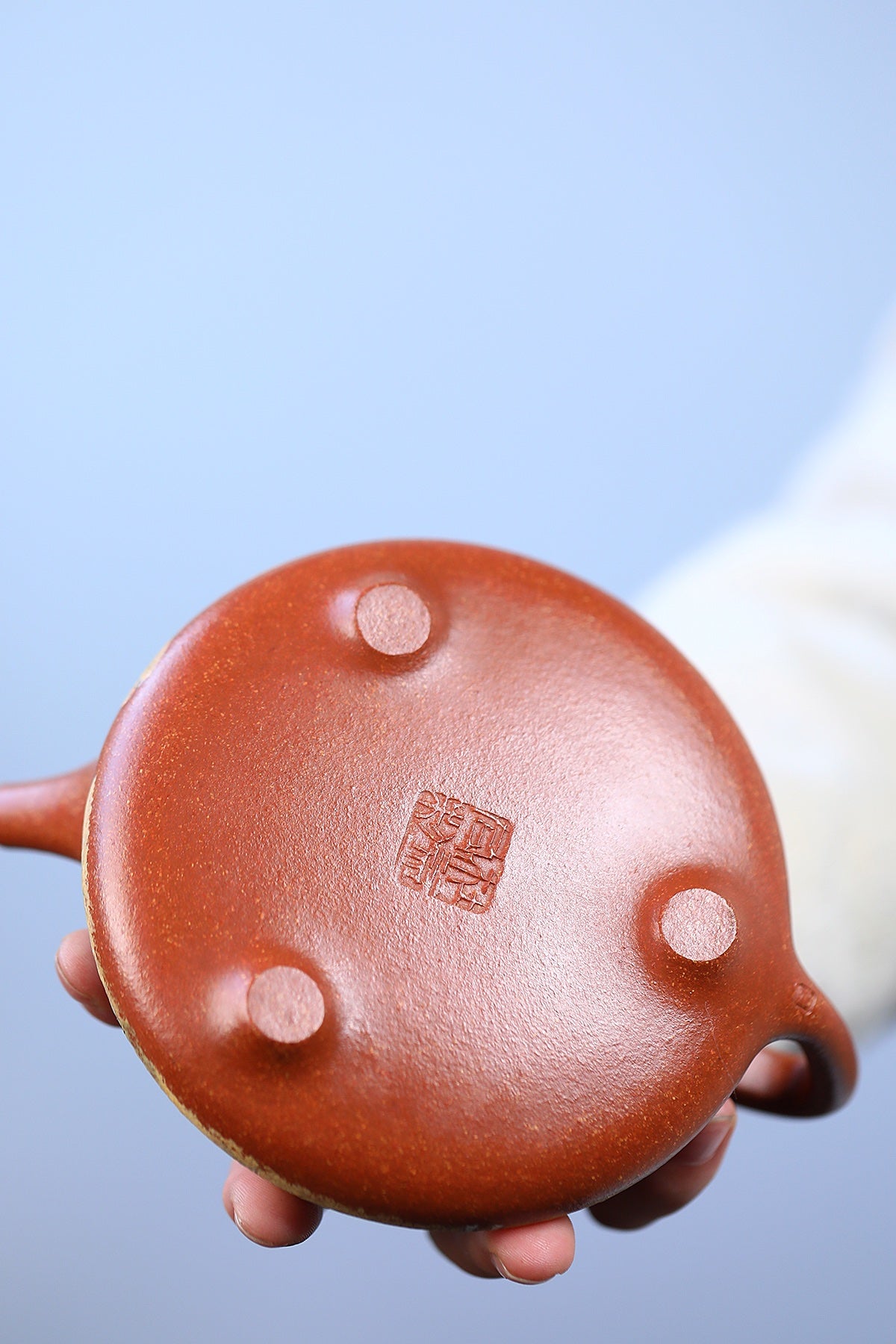 紫砂四小龙江建翔大师嫡传·杜益君巅峰之作《子冶石瓢壶》——原矿优质降坡泥·330cc
