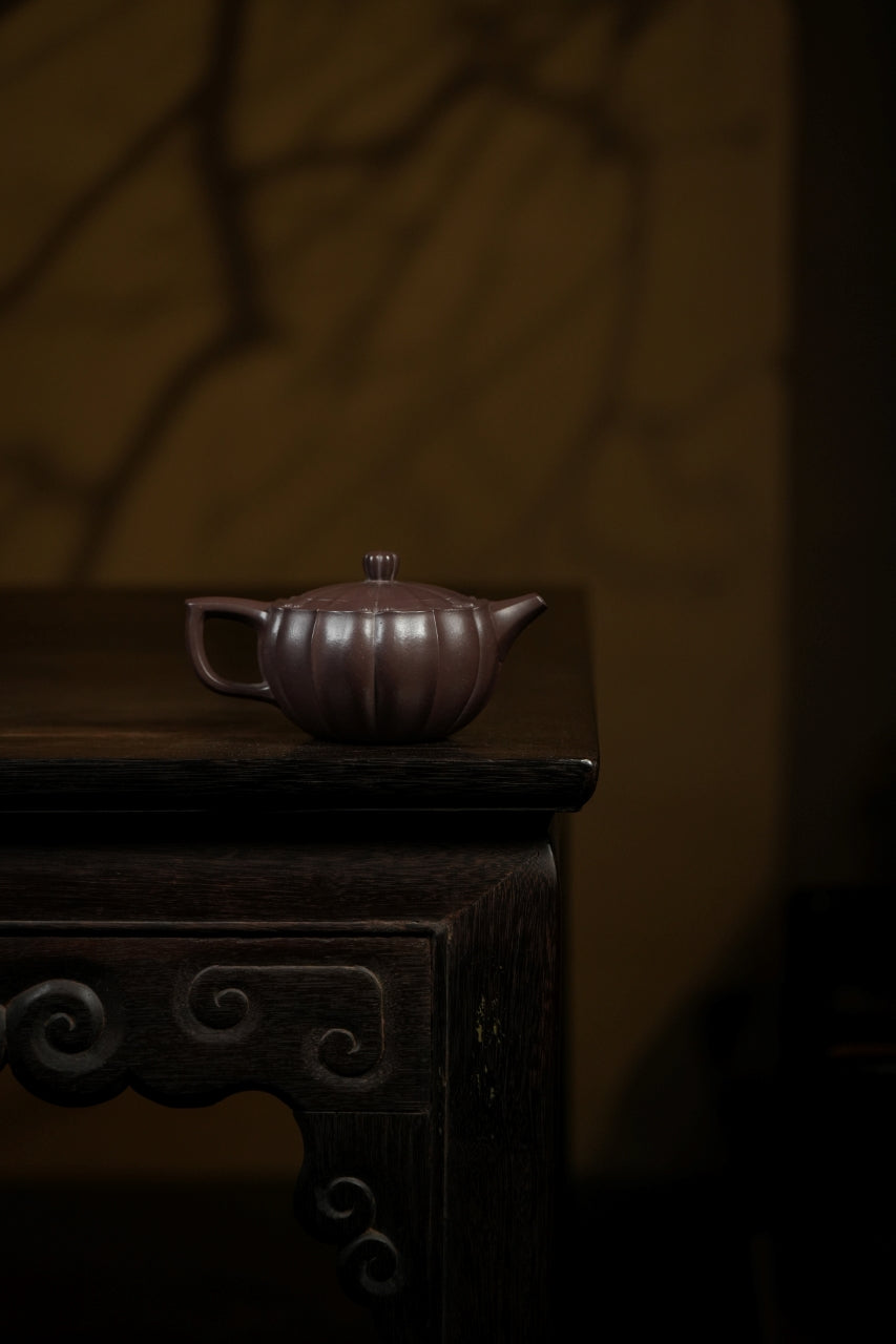 范大生嫡脉·江苏省大师范秀芳·紫砂臻品《玲珑如意壶》  ——原矿优质天青泥 220cc（入册款代表作）