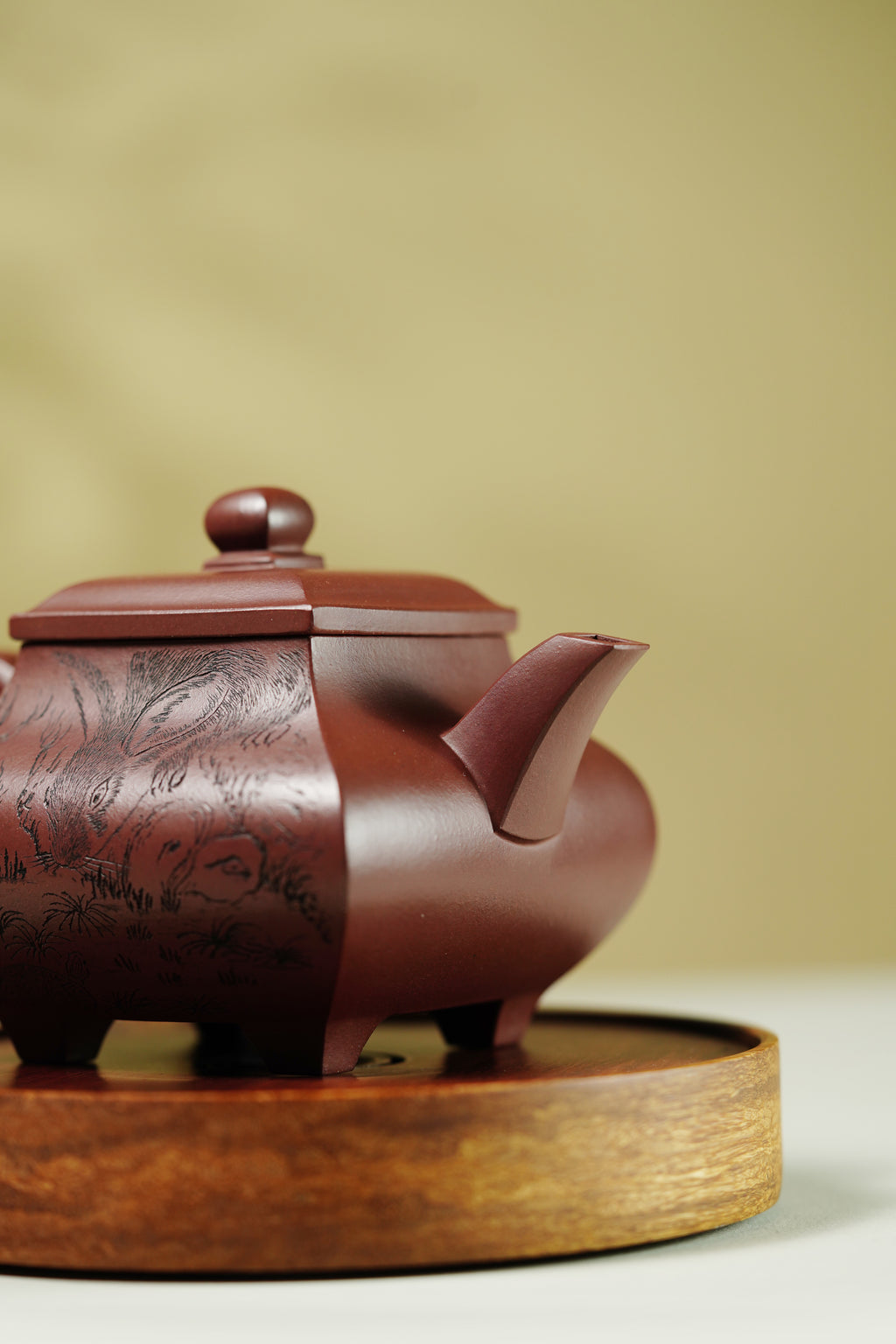 储立之大师传世典藏重器《乐及四海套组》  ——原矿优质 紫泥·400cc ——江苏省工艺美术大师·储立之 之作