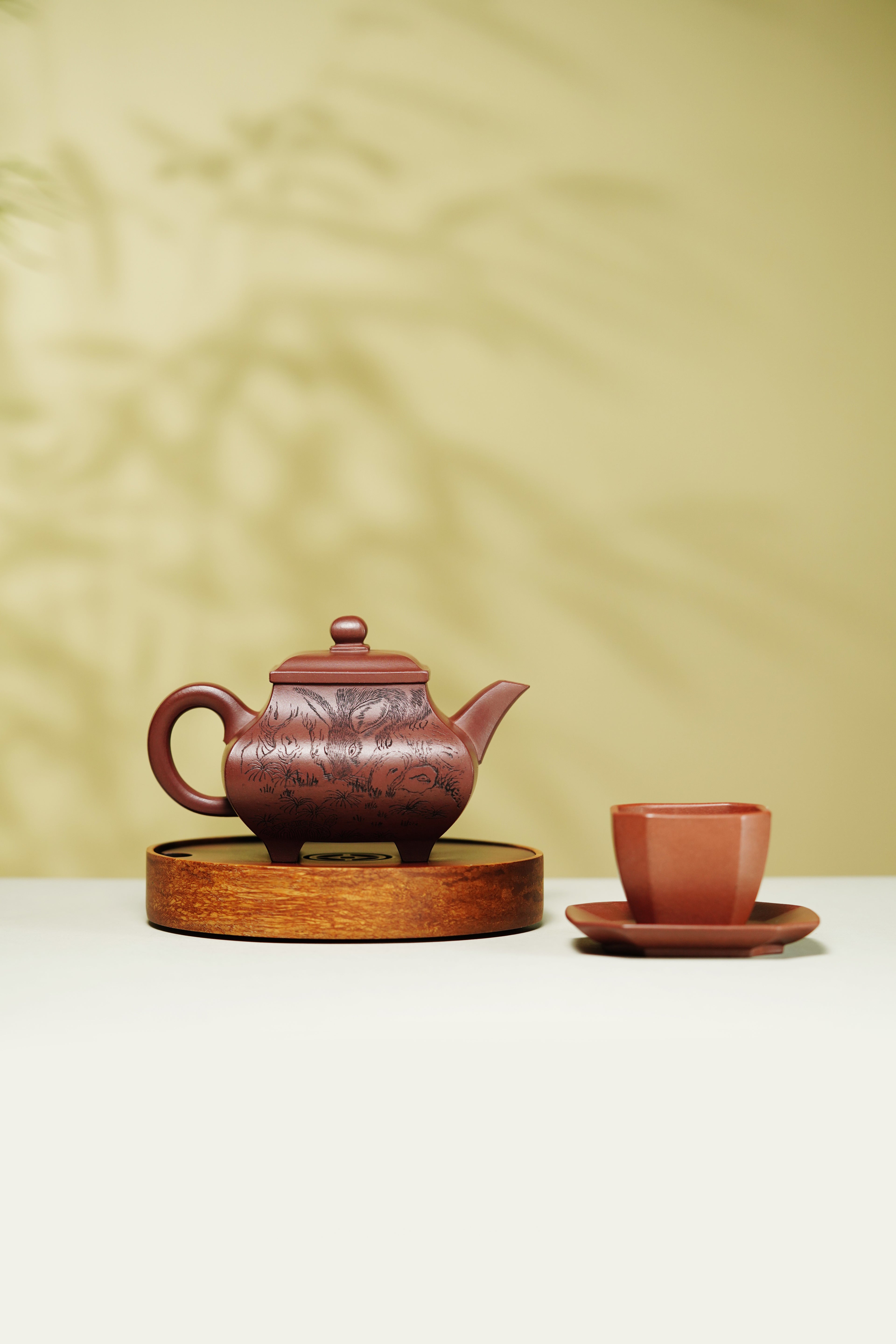 储立之大师传世典藏重器《乐及四海套组》  ——原矿优质 紫泥·400cc ——江苏省工艺美术大师·储立之 之作